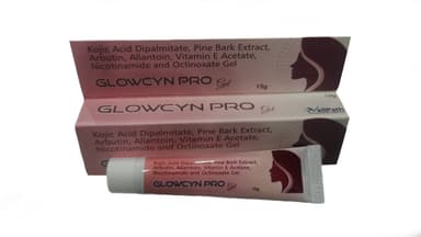 Skin care gel with Kojic Acid and antioxidants.