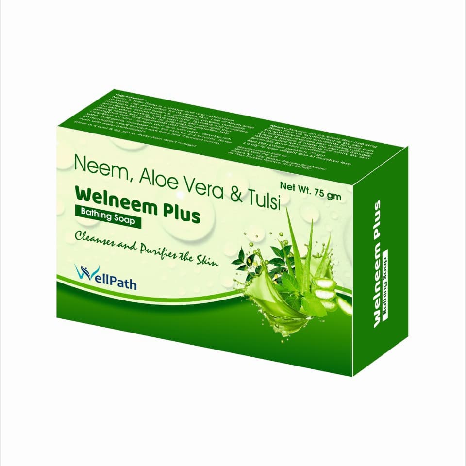 Neem is known for its antibacterial and antifungal properties, helping to fight acne and skin infections. Aloe vera provides moisturization and soothes the skin, while tulsi is known for its anti-inflammatory and antioxidant benefits.